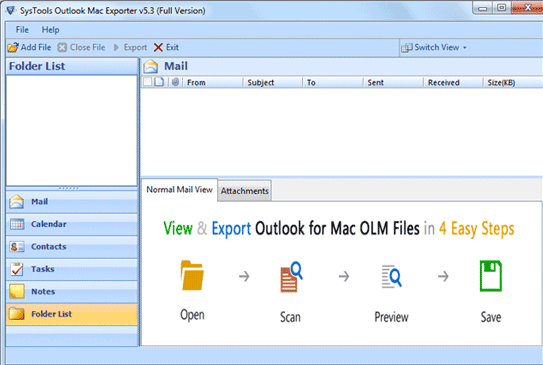 OLM to PST Outlook 2007 5.4